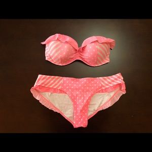 Victoria’s Secret Strapless Top and bottom